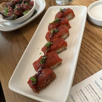 Bamboo Sushi - crispy rice Miso Caesar Salad - Sushi Bars Near Me - Seattle, Washington