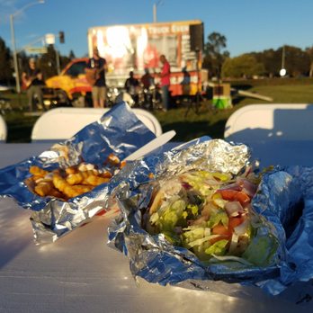 Hefty Gyros - My beef/lamb gyro with side of halal fries - Food Trucks Near Me