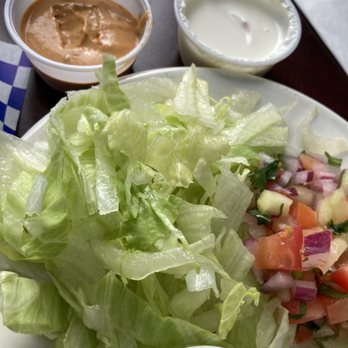 La Salsa Seafood - Veggies on the side (as requested) Chipotle sauce & sour cream - Seafood Near Me - Los Angeles, California