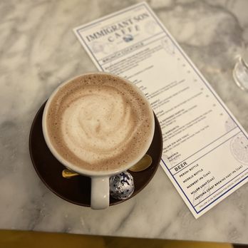 Immigrant Son Caffe - Italian Hot chocolate! My favorite drink here! - New American Near Me - Ventura, California Immigrant Son Caffe - Italian Hot chocolate! My favorite drink here! - New American Near Me - Ventura, California