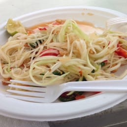Green papaya salad ( has a kick!) Green papaya salad ( has a kick!)