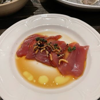 Navy Blue - Bluefin tuna crudo - Seafood Near Me - Houston, Texas Navy Blue - Bluefin tuna crudo - Seafood Near Me - Houston, Texas