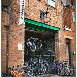 Sprocket Cycles - A quirky store front.
