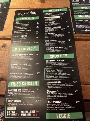 Menu photo 1 Hopdoddy Burger Bar Dallas, TX Menu photo 1 Hopdoddy Burger Bar Dallas, TX