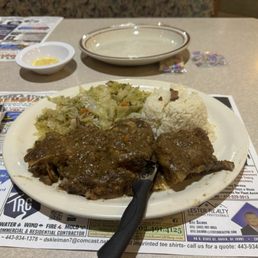 Ox tail cabbage and rice was my dinner and I took a dinner home for later. Stop by for a special collection Ox tail cabbage and rice was my dinner and I took a dinner home for later. Stop by for a special collection