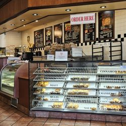 Bagel Street Café - Main display counter and ordering area