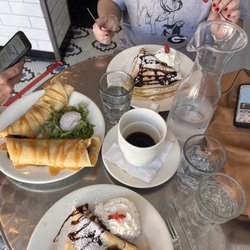 Pauley's Original Crepe Bar - Strawberry and Nutella crepes, the bulldawg