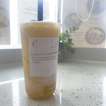 Dots Boba - Mango Coco Sago - Bubble Tea Near Me - San Francisco, California