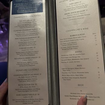 The Chandelier - Menu - Lounges Near Me - Las Vegas, Nevada The Chandelier - Menu - Lounges Near Me - Las Vegas, Nevada