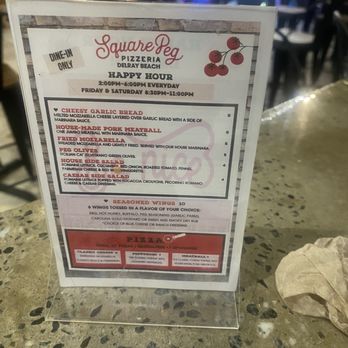 Square Peg Pizzeria - happy hour - Pizza Near Me - Delray Beach, Florida