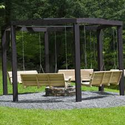 Louisiana Cypress Swings & Things - Fire pit set
