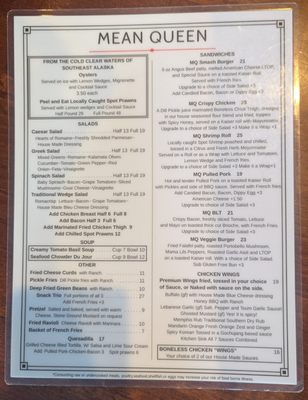 Menu photo 2 Mean Queen Sitka, AK Menu photo 2 Mean Queen Sitka, AK