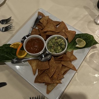 Barcelona - Homemade Pita Chips with homemade guacamole and salsa - Mediterranean Near Me - Albany, New York Barcelona - Homemade Pita Chips with homemade guacamole and salsa - Mediterranean Near Me - Albany, New York
