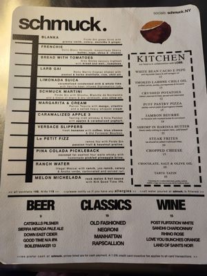 Menu photo 2 Schmuck New York, NY Menu photo 2 Schmuck New York, NY