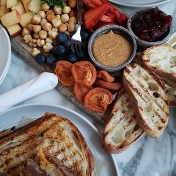 Mr West Cafe Bar Downtown - this is my best life lunch! grilled cheese and a fruit and nut plate - Bars Near Me - Seattle, Washington