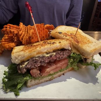 Sasquatch Tavern and Grill - Sasquatch Burger and Sweet Potato fries - American Near Me - Verdi, Nevada