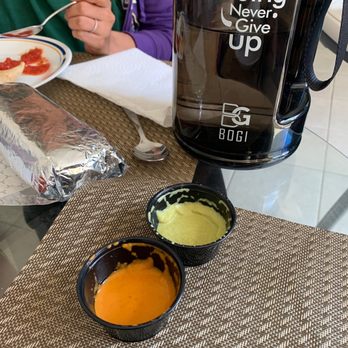 Ay Caramba, Eh - 1/4 of a salsa cup - talk about cheap - Mexican Near Me - Vaughan, Ontario
