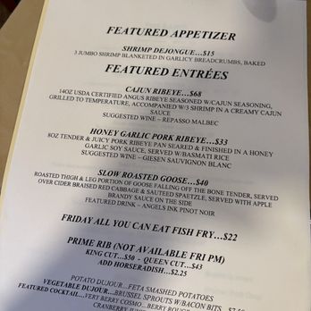 Duck Inn - Specials - Seafood Near Me - Delavan, Wisconsin