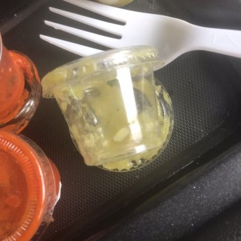 Taqueria La Chiquita - The tiny sauce containers - Tacos Near Me - Rowlett, Texas