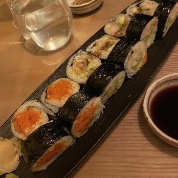 Mikado - 2 Shrimp Tempura Rolls 1 Spicy Crunchy Tuna Roll - Sushi Bars Near Me - New York, New York Mikado - 2 Shrimp Tempura Rolls 1 Spicy Crunchy Tuna Roll - Sushi Bars Near Me - New York, New York