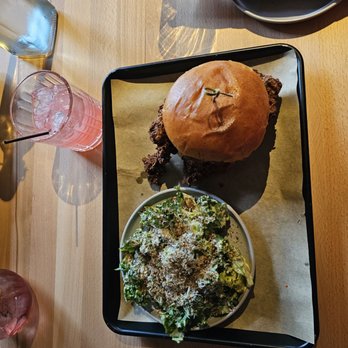 Chandler Street Breweries - Side caesar salad with korean chicken sandwhich - Breweries Near Me - Buffalo, New York Chandler Street Breweries - Side caesar salad with korean chicken sandwhich - Breweries Near Me - Buffalo, New York