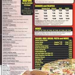Wasim's Donair & Pizza - menu