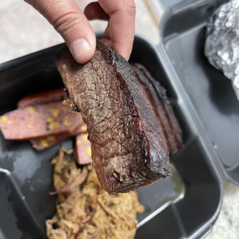Mission BBQ - Lean brisket. DRRRRYYYYYYYY & lacking smoke flavor. No smoke ring evident. - Barbeque Near Me - Woodbridge, Virginia Mission BBQ - Lean brisket. DRRRRYYYYYYYY & lacking smoke flavor. No smoke ring evident. - Barbeque Near Me - Woodbridge, Virginia