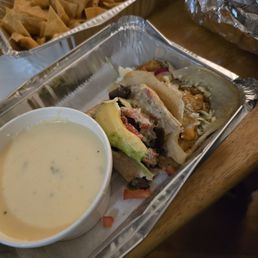 Question. Steak taco. Fried shrimp taco