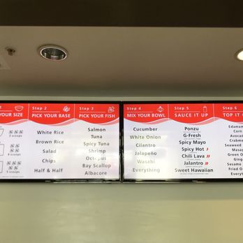 Poke Time - Menu board with pricing - Poke Near Me - Buena Park, California Poke Time - Menu board with pricing - Poke Near Me - Buena Park, California