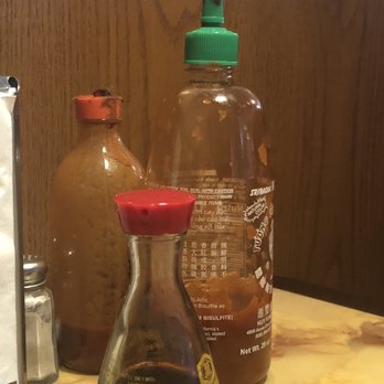 King Buffet - Look at the top of the bottles on the table - Chinese Near Me - Apopka, Florida