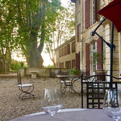 Château de Roussan - Great view from dinner.