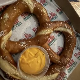 Pretzel with cheese Pretzel with cheese