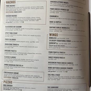 Yard House - Menu - Bars Near Me - Fresno, California Yard House - Menu - Bars Near Me - Fresno, California