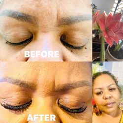 Tori Nail Bar & Spa - Before and after results of lash extension