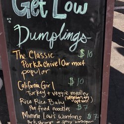Get Low Dumplings - Full menu