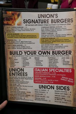 Menu photo 1 Union Ale House Pub Prospect Heights, IL