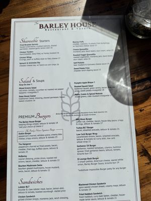 Menu photo 1 The Barley House Restaurant & Tavern Concord, NH Menu photo 1 The Barley House Restaurant & Tavern Concord, NH