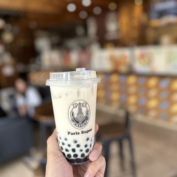 Paris Super Crepes - P. S Milk Green Tea Ps with Boba - Desserts Near Me - Champaign, Illinois Paris Super Crepes - P. S Milk Green Tea Ps with Boba - Desserts Near Me - Champaign, Illinois