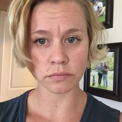 This is what I looked like from the salon after taking the bobbypins out that I used to try and tame it to go out.
