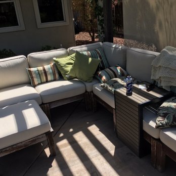 Leon Custom Upholstery - 17pc Pottery Barn Patio Sectional 3/2020 - Furniture Reupholstery Near Me - Vallejo, California