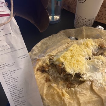 Chipotle Mexican Grill - Ordering online, adding all the options only to get a rice and chicken with sour cream and cheese burrito... - Mexican Near Me - Portland, Oregon