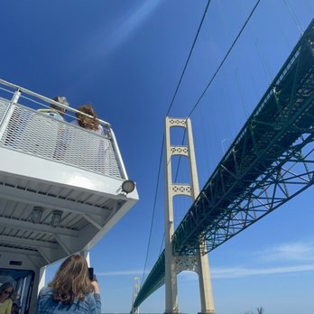 Star Line Mackinac Island Ferry - Star Line ferry trip where we got to go UNDER the Mackinac Bridge! - Ferries Near Me - Saint Ignace, Michigan Star Line Mackinac Island Ferry - Star Line ferry trip where we got to go UNDER the Mackinac Bridge! - Ferries Near Me - Saint Ignace, Michigan