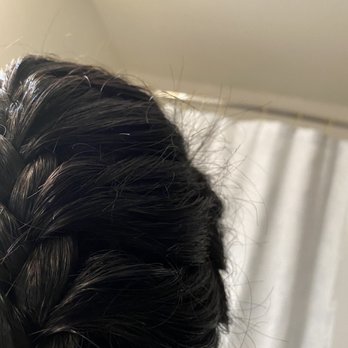 King Salon - I braided my hair to see David had chopped off my hair in between layers - Hair Salons Near Me - Houston, Texas