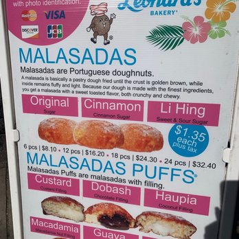Leonard's Bakery - Menu - Bakeries Near Me - Honolulu, Hawaii Leonard's Bakery - Menu - Bakeries Near Me - Honolulu, Hawaii