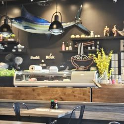 Sushi bar with decor