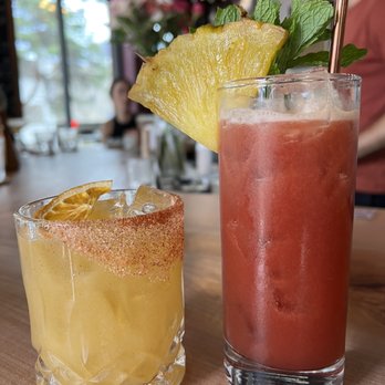 Rochambeau - Fiery Crash (left) and Hopeless Rumantic (right) - Cocktail Bars Near Me - Seattle, Washington Rochambeau - Fiery Crash (left) and Hopeless Rumantic (right) - Cocktail Bars Near Me - Seattle, Washington