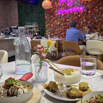 Dvine Mediterranean Experience - Long Beach - Rice Pudding Baklava Dubai chocolate Cookie Skillet - Mediterranean Near Me - Long Beach, California Dvine Mediterranean Experience - Long Beach - Rice Pudding Baklava Dubai chocolate Cookie Skillet - Mediterranean Near Me - Long Beach, California