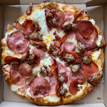 Pizza Guys - All meat with white sauce - Italian Near Me - Fontana, California Pizza Guys - All meat with white sauce - Italian Near Me - Fontana, California