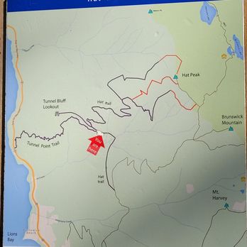 Sunset Trailhead - Junction sign - Hiking Near Me - Lions Bay, British Columbia