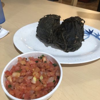 O'ahu Grill - Super tasty and moist Lau Lau. Got two. And Salmon Lomi. Soo good. - Hawaiian Near Me - Honolulu, Hawaii